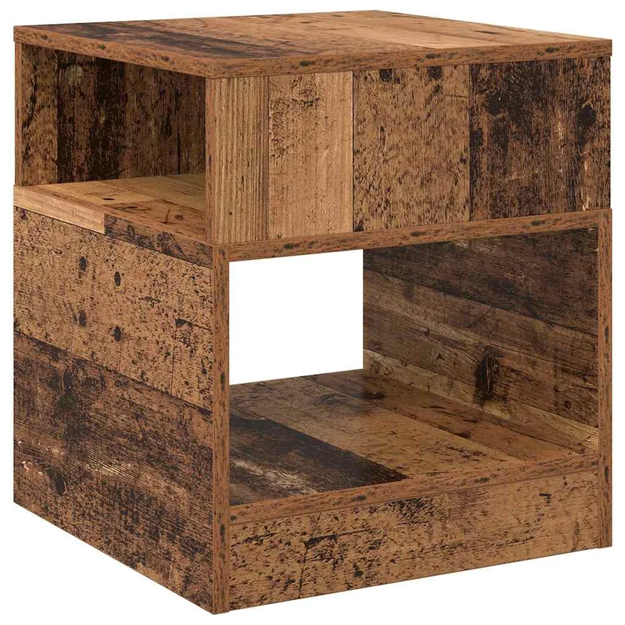 Table d'appoint Bois ancien 40,5 x 40 x 45 cm Bois d'ingénierie - 7