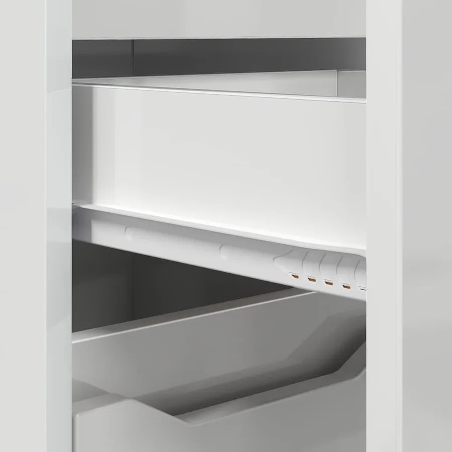 Cabinet de salle de bain Blanc brillant 30,5 x 30 x 101 cm - 8