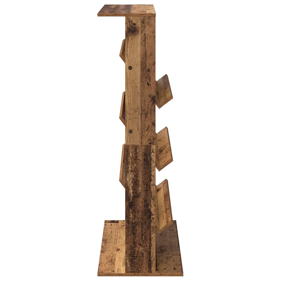 Étagère à magazines avec étagère Bois ancien 70 x 41 x 126 cm - 6