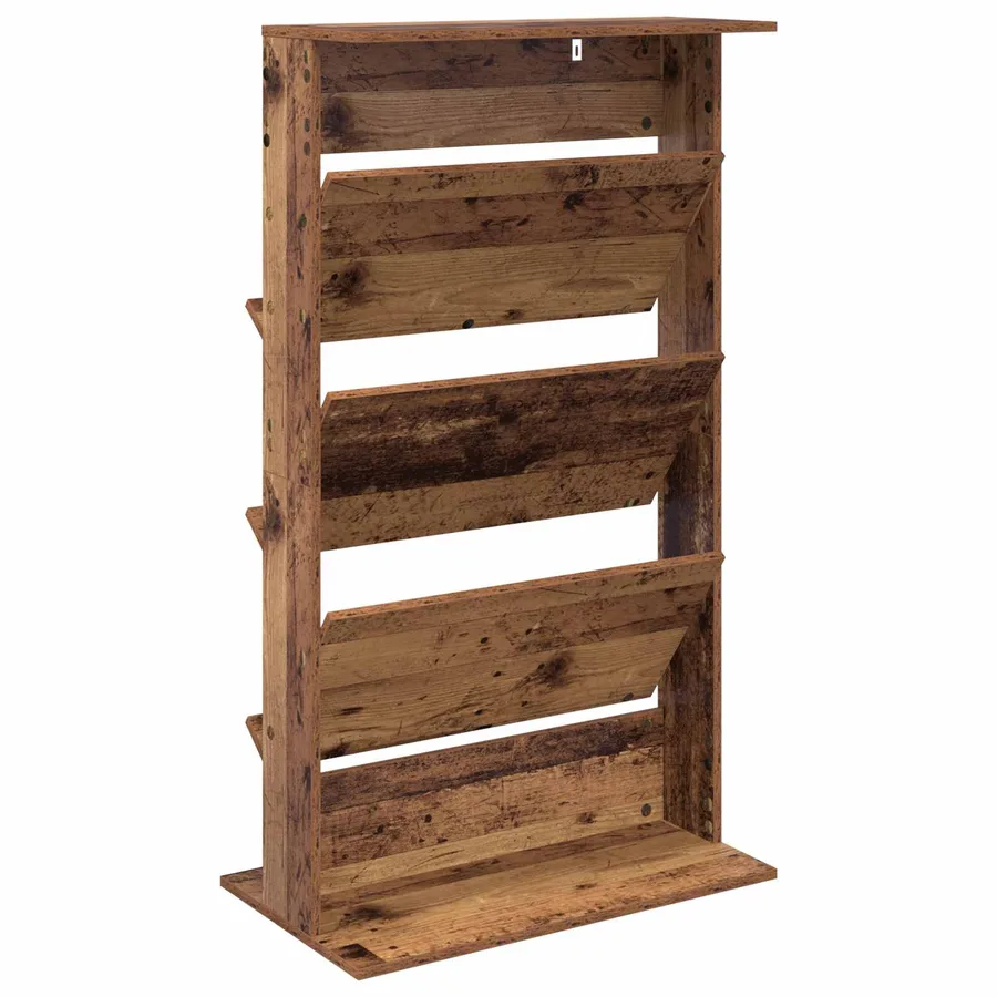 Étagère à magazines avec étagère Bois ancien 70 x 41 x 126 cm - 7