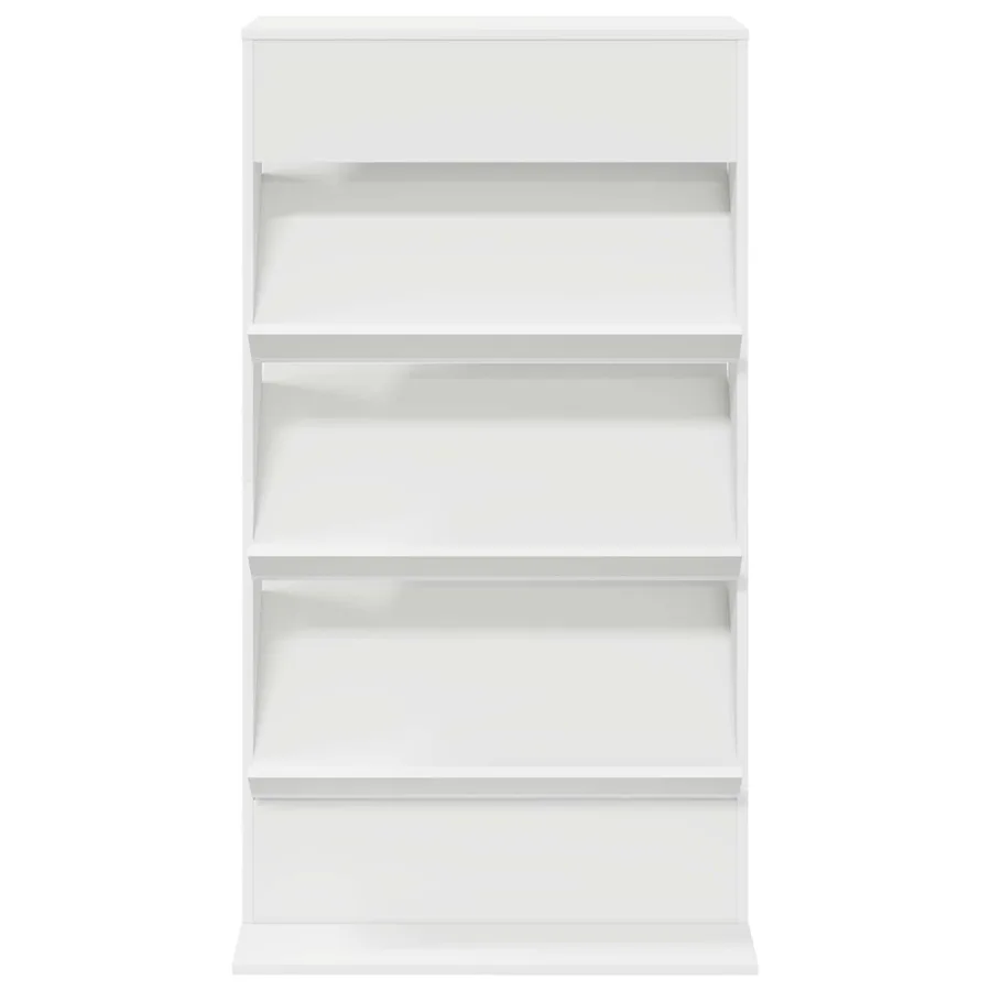 Étagère à magazines Blanc 70 x 41 x 126 cm Bois d'ingénierie - 5