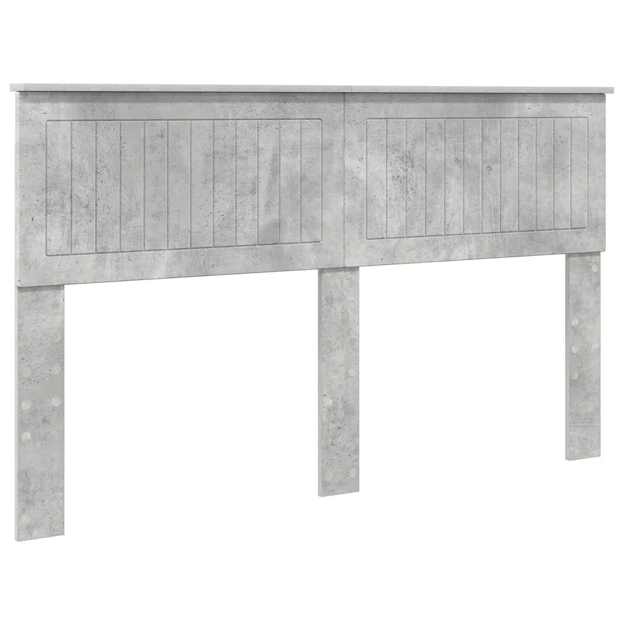 Tête de lit Gris béton Bois d'ingénierie - 2