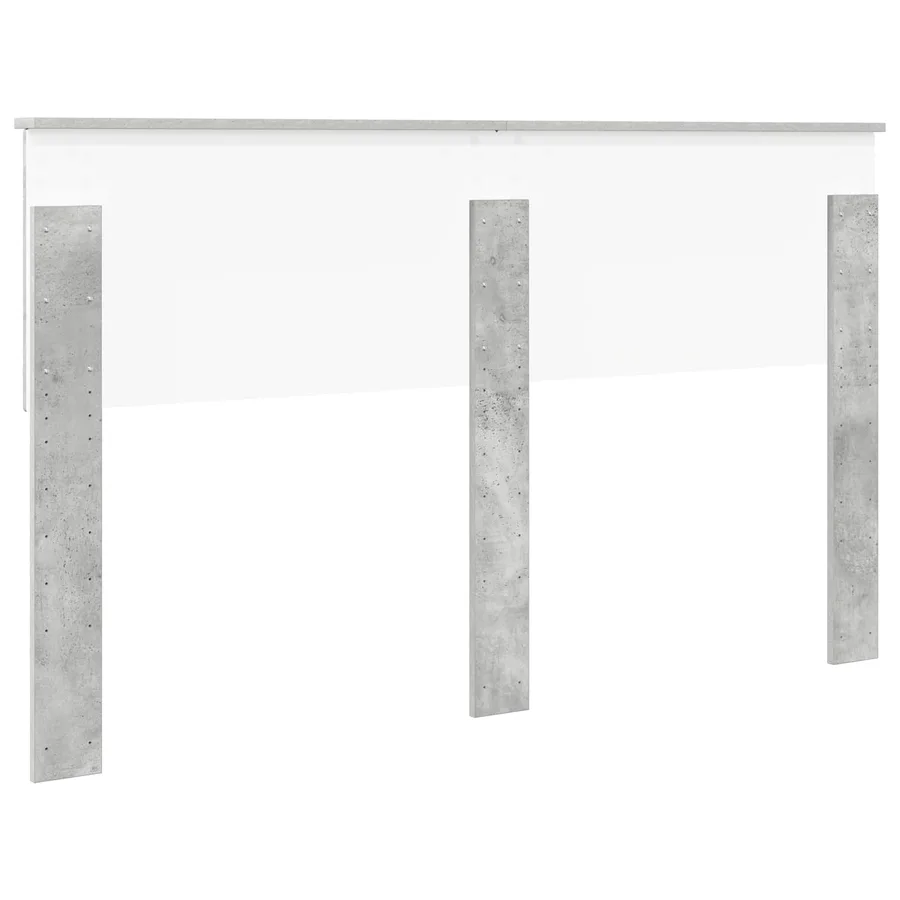 Tête de lit Gris béton Bois d'ingénierie - 6