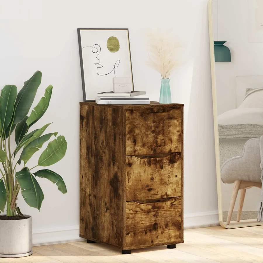 Armoire de rangement Chêne fumé 40 x 48 x 81 cm - 5