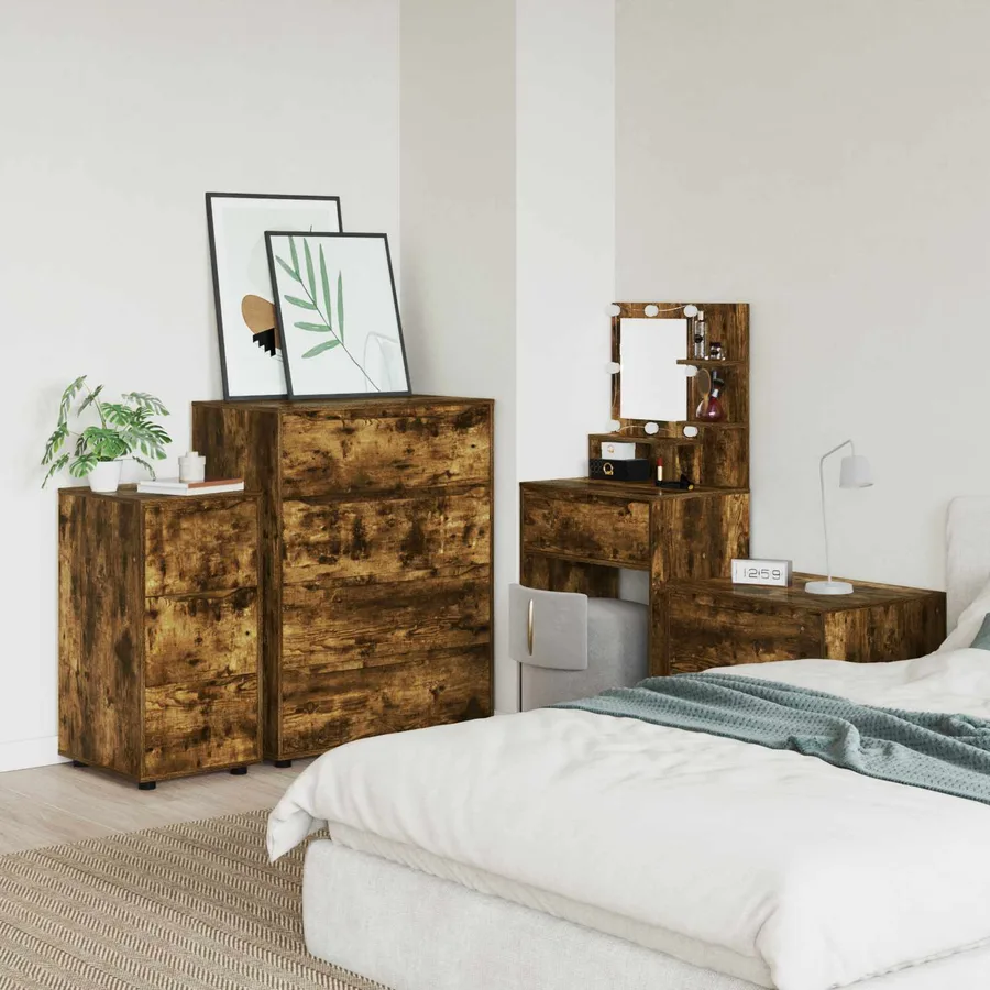 Armoire de rangement Chêne fumé 40 x 48 x 81 cm - 6