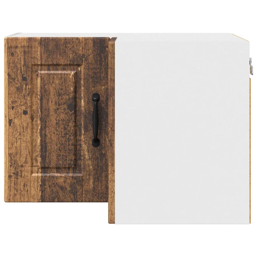 Cabinet d'angle mural PORTO Bois ancien 57 x 57 x 40 cm - 6