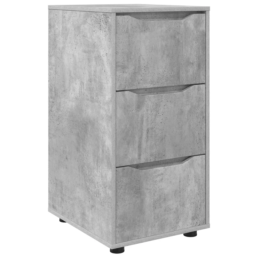 Armoire de rangement Gris béton 40 x 48 x 81 cm - 2
