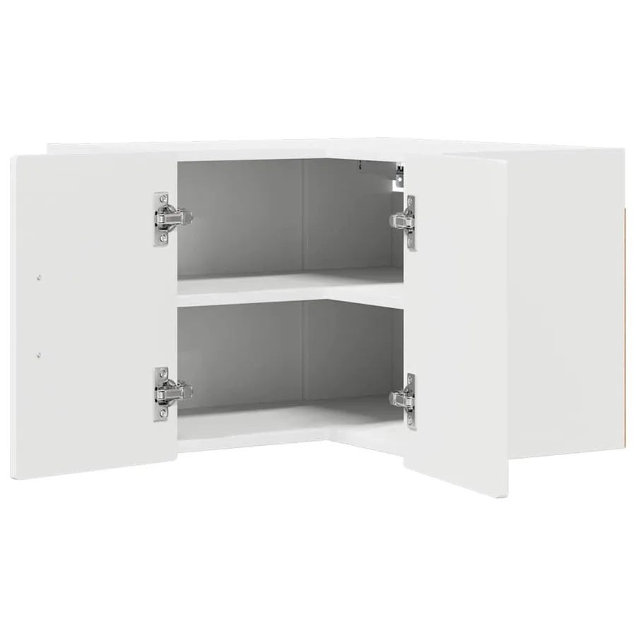 Meuble d'angle mural PORTO Blanc 57 x 57 x 40 cm - 5