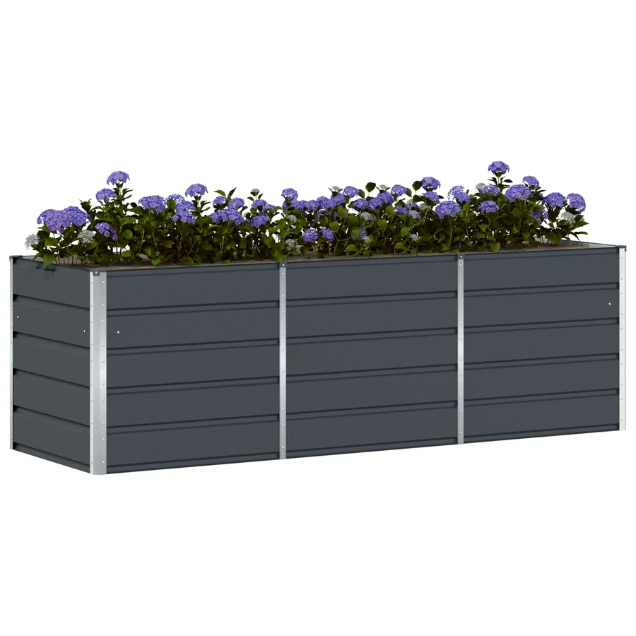 Jardinière Anthracite 240 x 80 x 75 cm Acier - 3