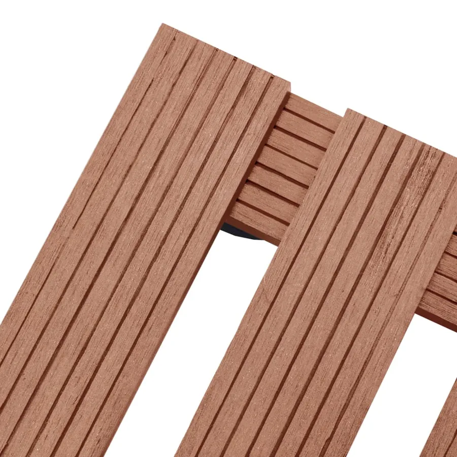 Chariots à plantes 2 pcs Marron 30x30x7,5 cm WPC - 4