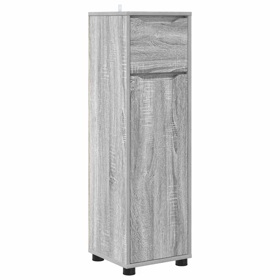 Cabinet de salle de bain Gris Sonoma 30,5 x 30 x 101 cm - 2