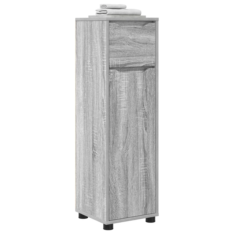 Cabinet de salle de bain Gris Sonoma 30,5 x 30 x 101 cm - 3