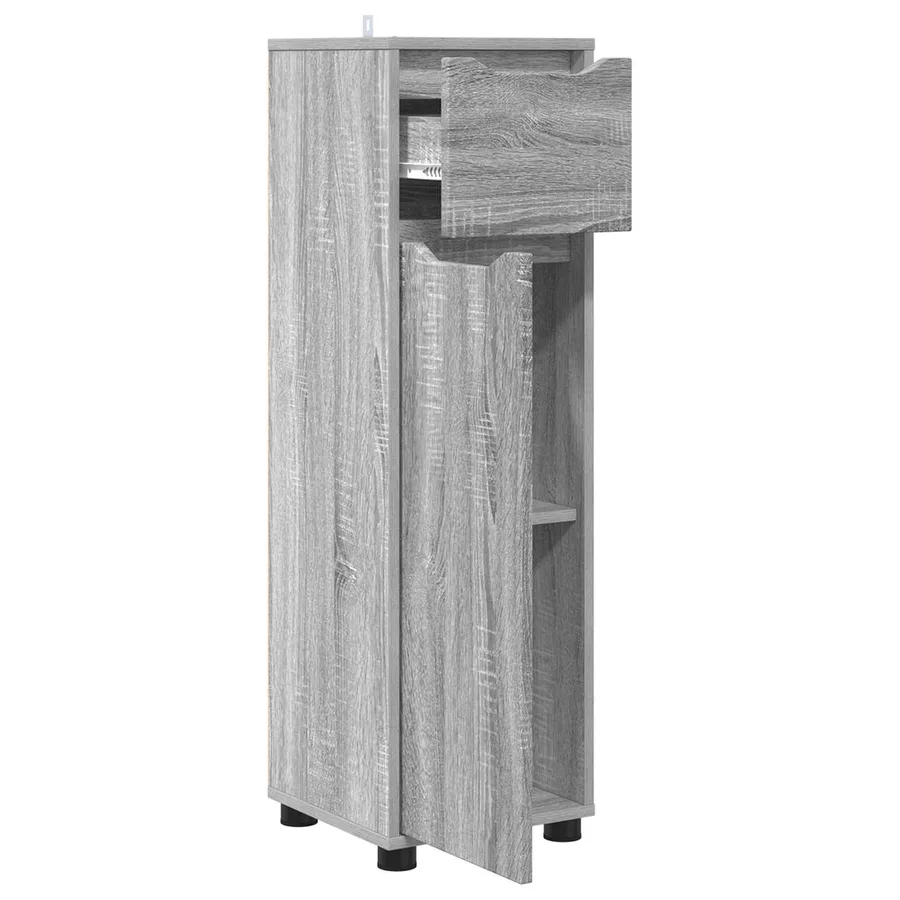 Cabinet de salle de bain Gris Sonoma 30,5 x 30 x 101 cm - 5