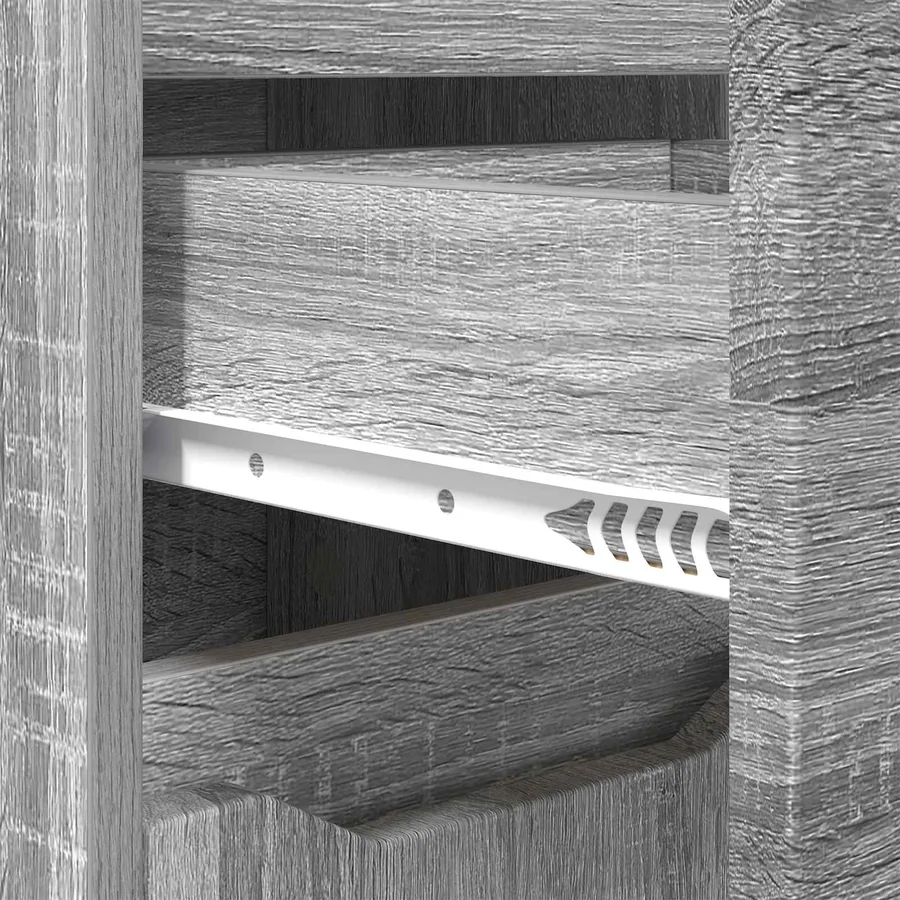 Cabinet de salle de bain Gris Sonoma 30,5 x 30 x 101 cm - 8