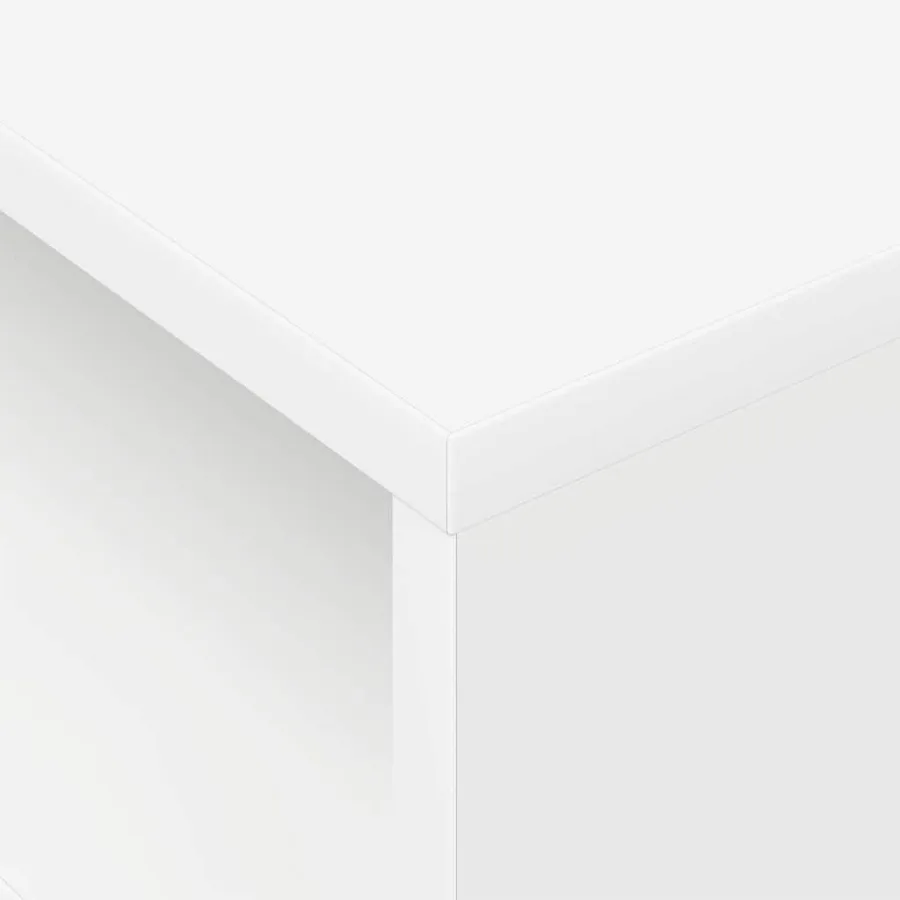 Table d'appoint 2 pcs Blanc 40,5 x 40 x 45 cm Bois d'ingénierie - 9