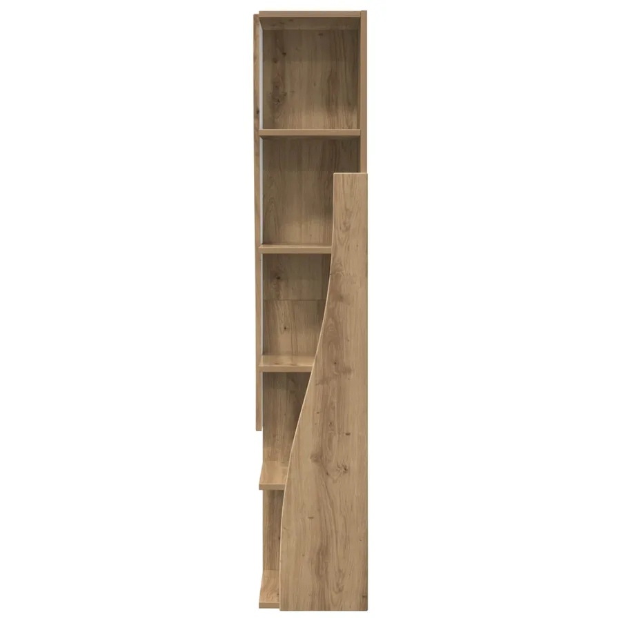Meuble d'angle 27,5x27x140cm Bois d'ingénierie Chêne artisanal - 6