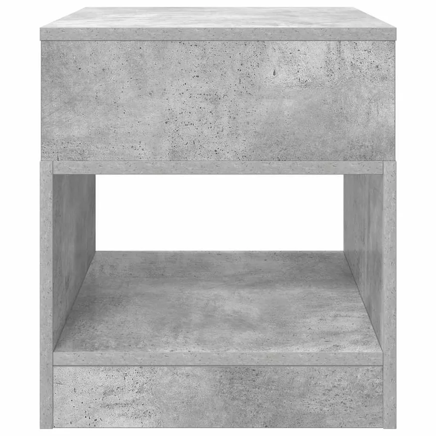 Table d'appoint Gris béton 40,5 x 40 x 45 cm Bois d'ingénierie - 5