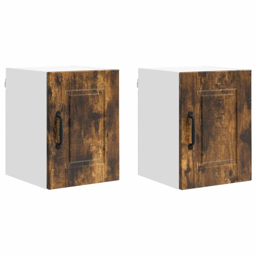 Meuble mural PORTO 2 pcs Chêne fumé 30 x 31 x 40 cm - 2