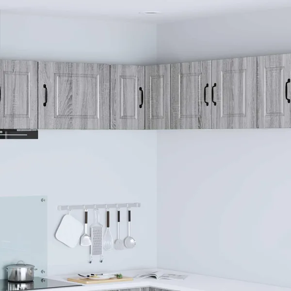 Cabinet d'angle mural PORTO Gris Sonoma 57 x 57 x 40 cm