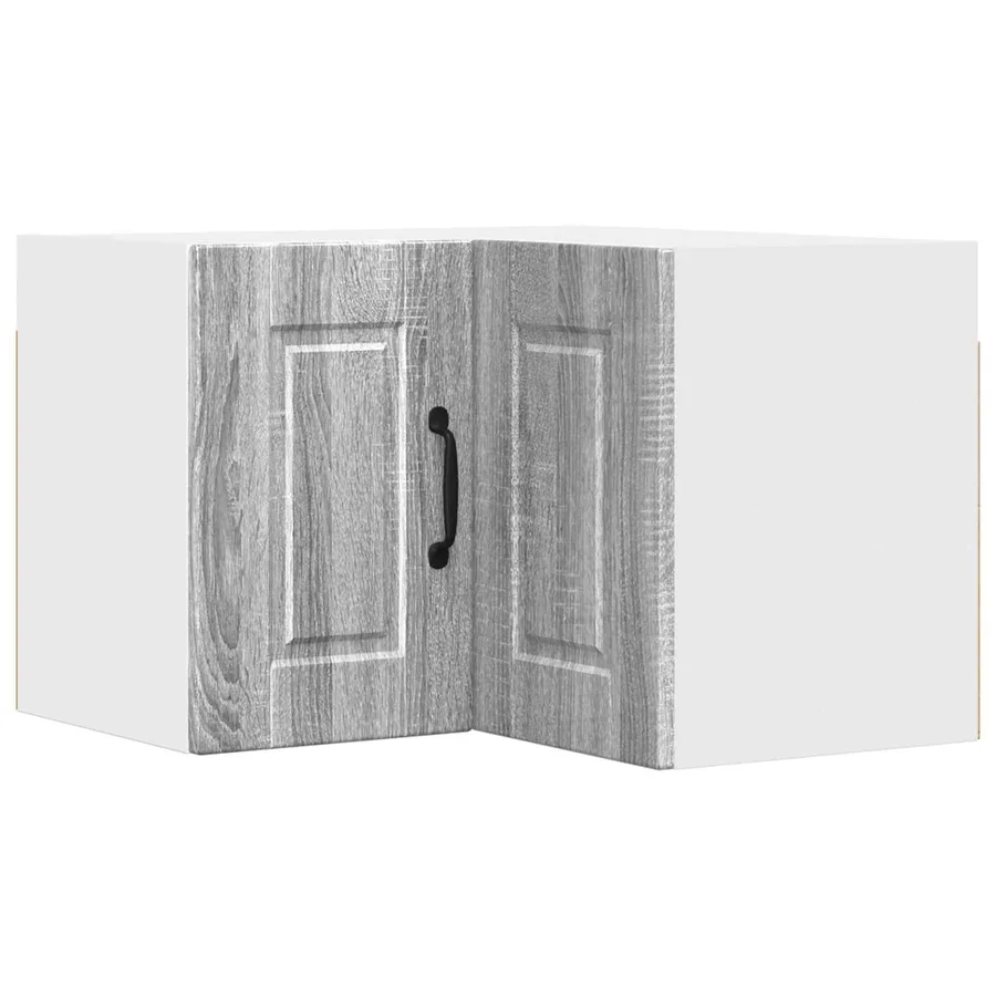 Cabinet d'angle mural PORTO Gris Sonoma 57 x 57 x 40 cm - 2