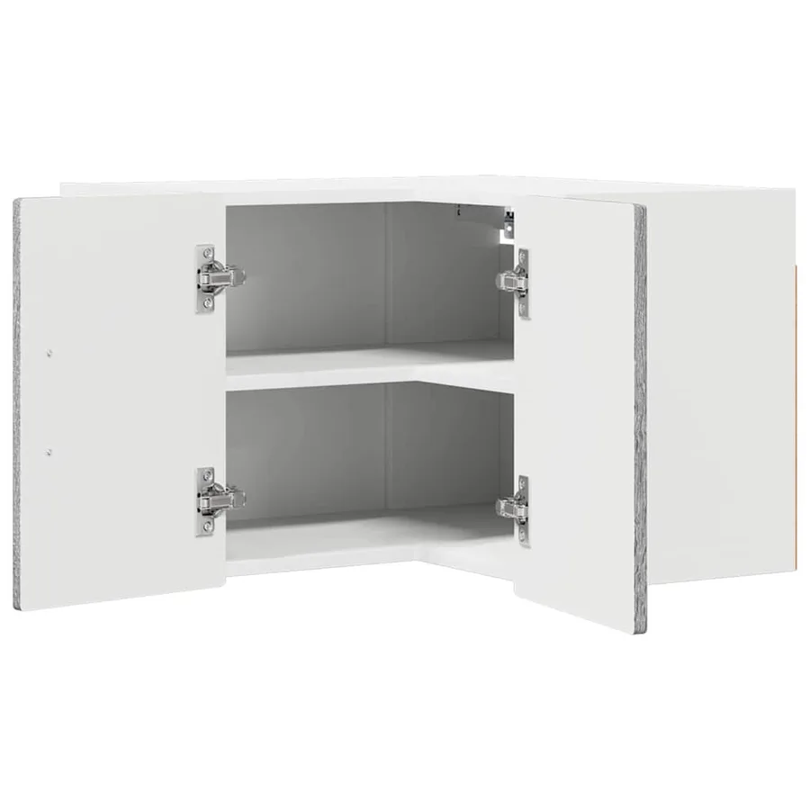 Cabinet d'angle mural PORTO Gris Sonoma 57 x 57 x 40 cm - 5