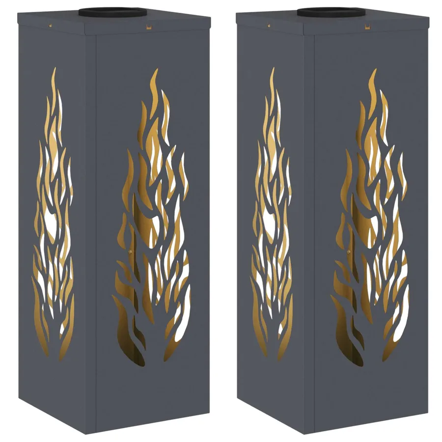 Lumière de chemin LED solaire 2 pcs Blanc chaud 18 x 18 x 50 cm - 2