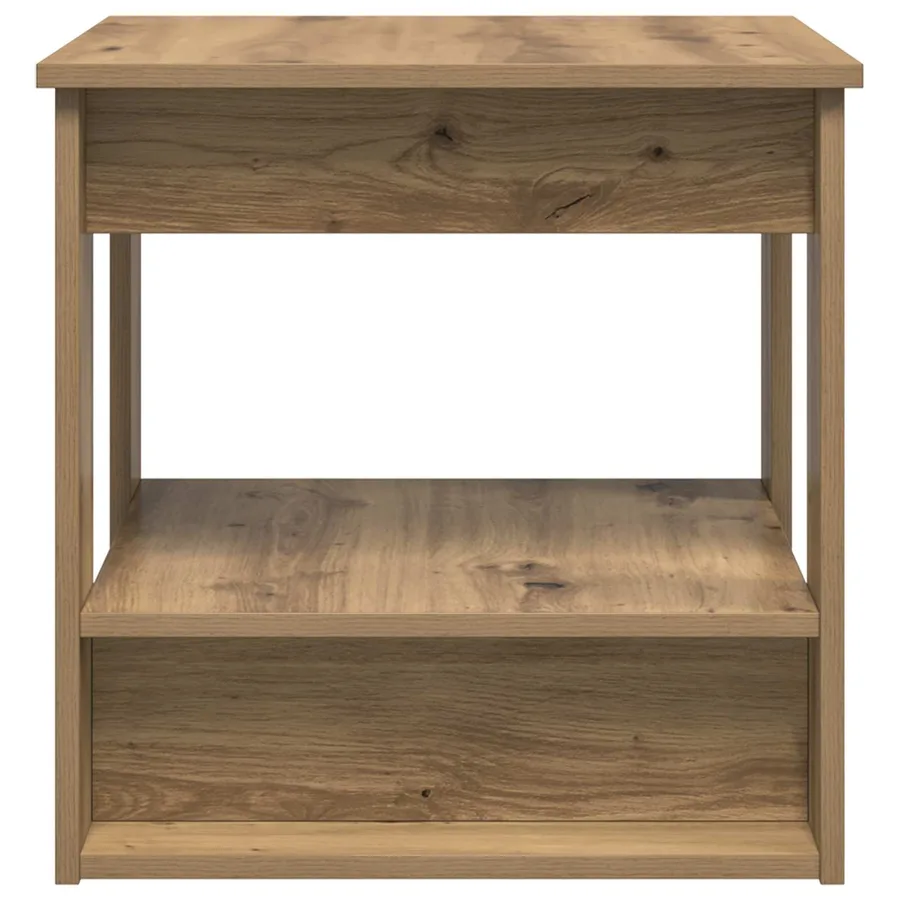Table basse Chêne artisanal 51 x 50 x 50 cm Bois d'ingénierie - 6