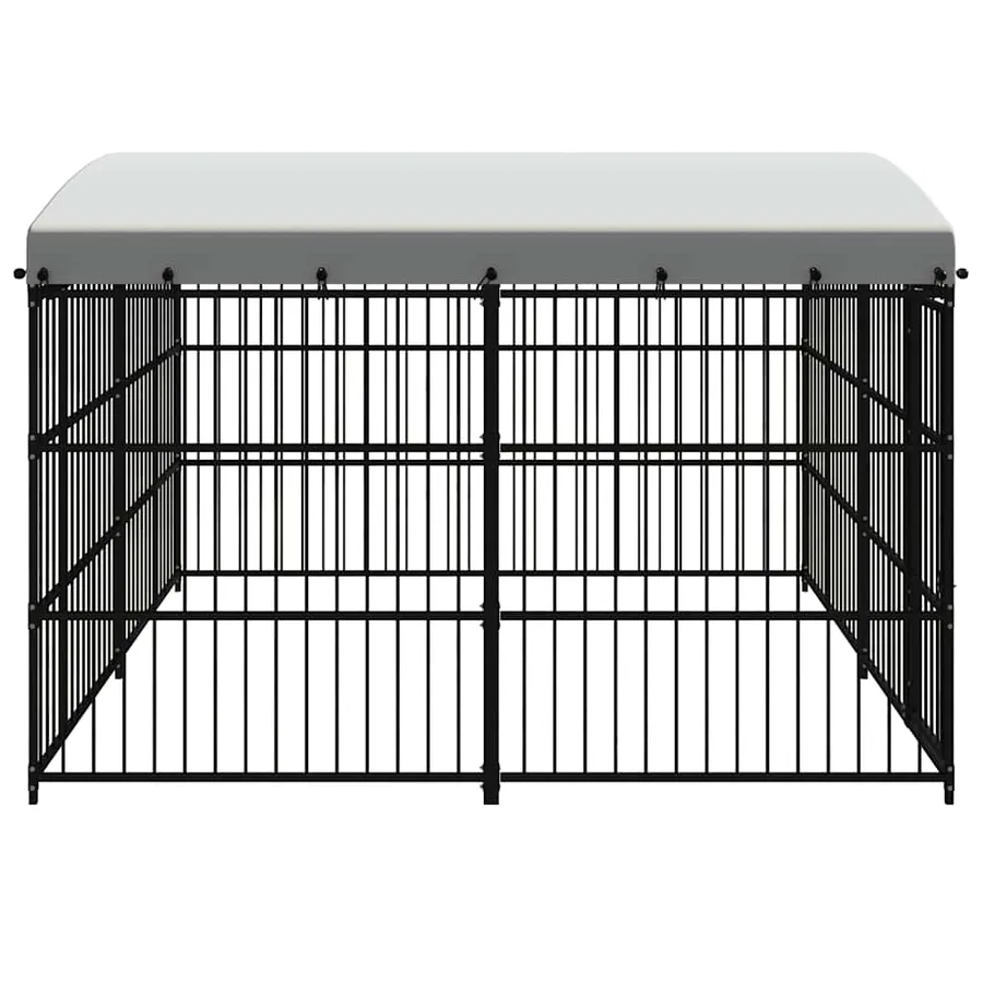Chenil extérieur avec toit 300x300x210 cm - 4