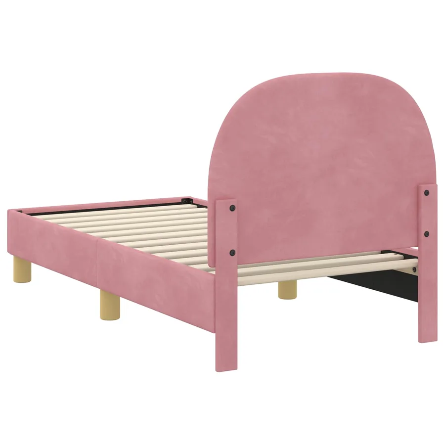 Cadre de lit pour tout-petit avec tête de lit Rose 70 x 140 cm - 7
