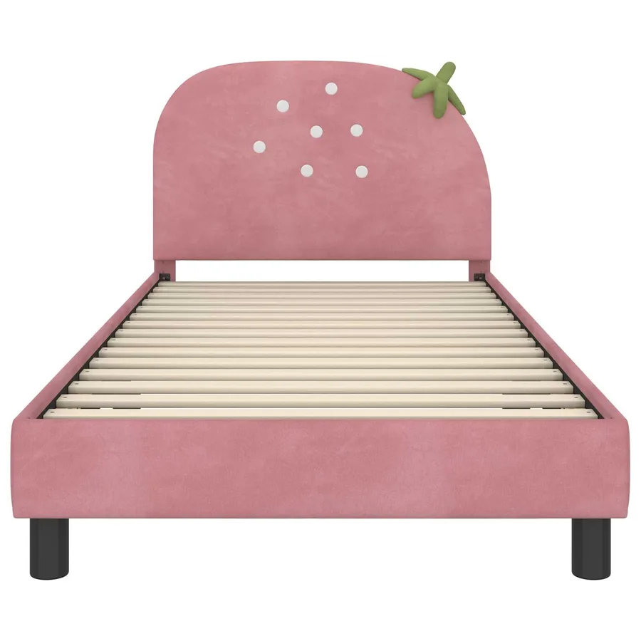 Cadre de lit pour enfants avec tête de lit Rose 80 x 200 cm - 5