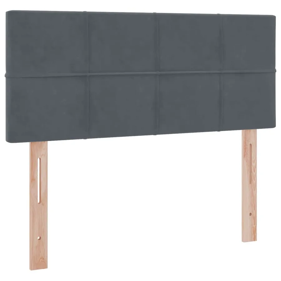 Lit de rangement LED avec matelas Gris foncé 120 x 190 cm - 8