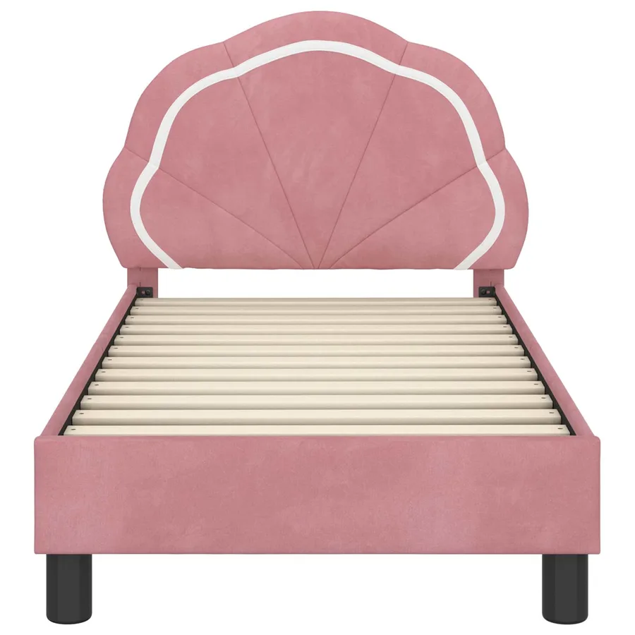 Cadre de lit pour tout-petit avec tête de lit Rose 70 x 140 cm - 5