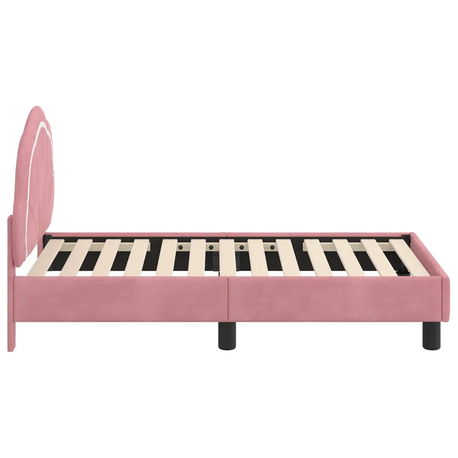 Cadre de lit pour tout-petit avec tête de lit Rose 70 x 140 cm - 6