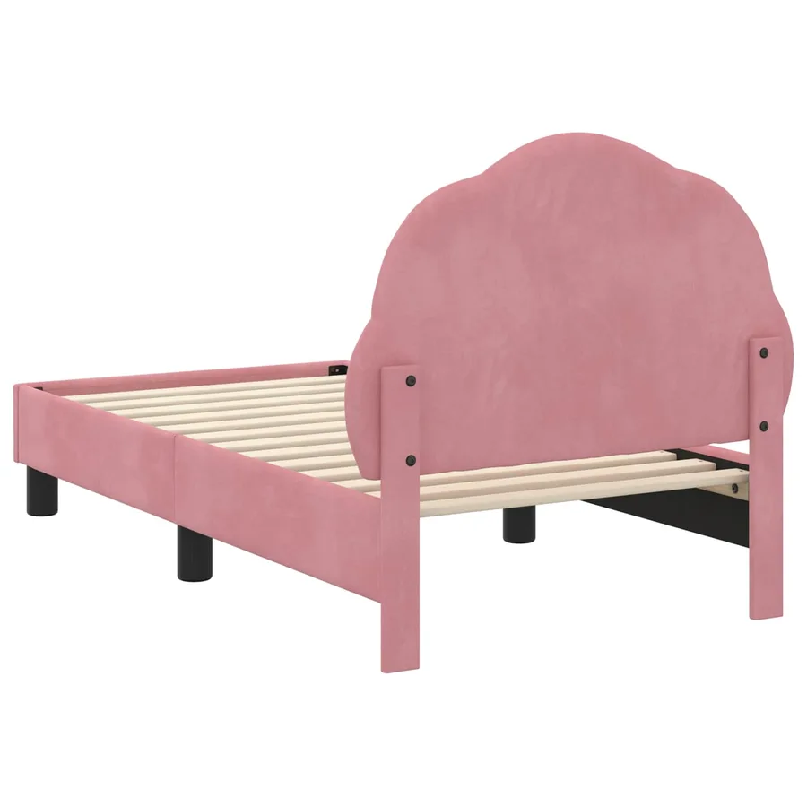 Cadre de lit pour tout-petit avec tête de lit Rose 70 x 140 cm - 7