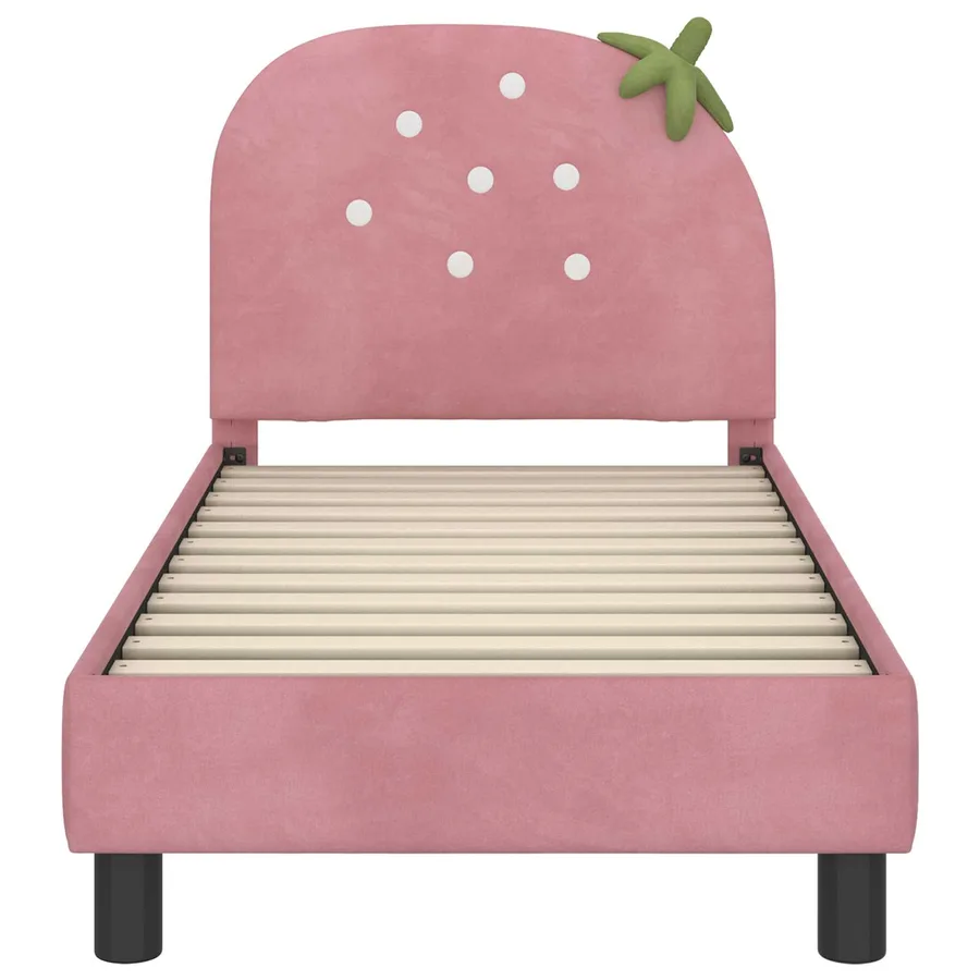 Cadre de lit pour tout-petit avec tête de lit Rose 70 x 140 cm - 5