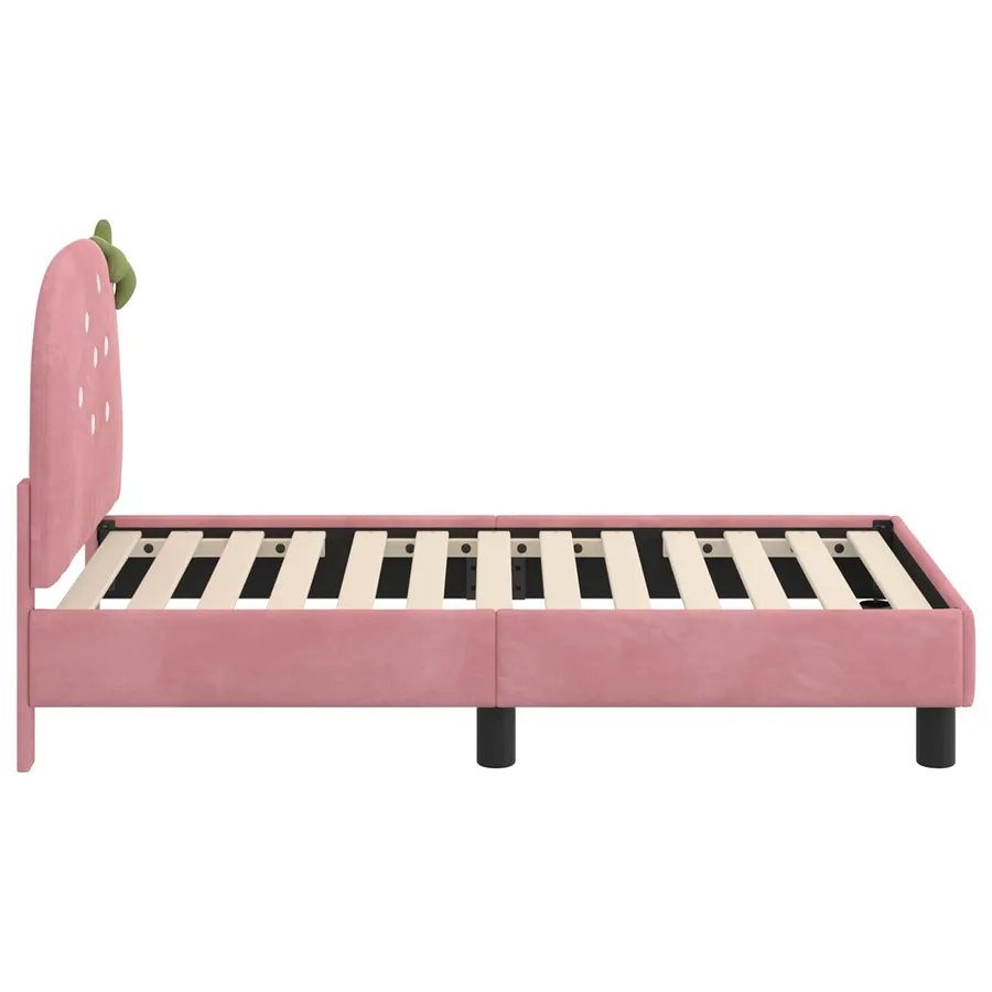 Cadre de lit pour tout-petit avec tête de lit Rose 70 x 140 cm - 6