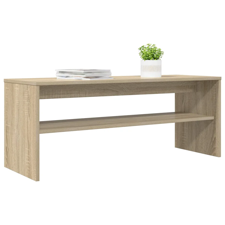 Meuble TV Chêne Sonoma 100 x 35 x 40 cm Bois d'ingénierie - 3