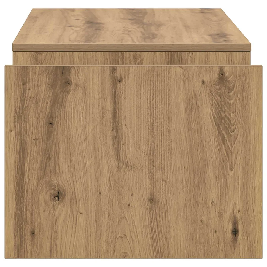 Table basse Chêne artisanal 90 x 45 x 35 cm Bois d'ingénierie - 6