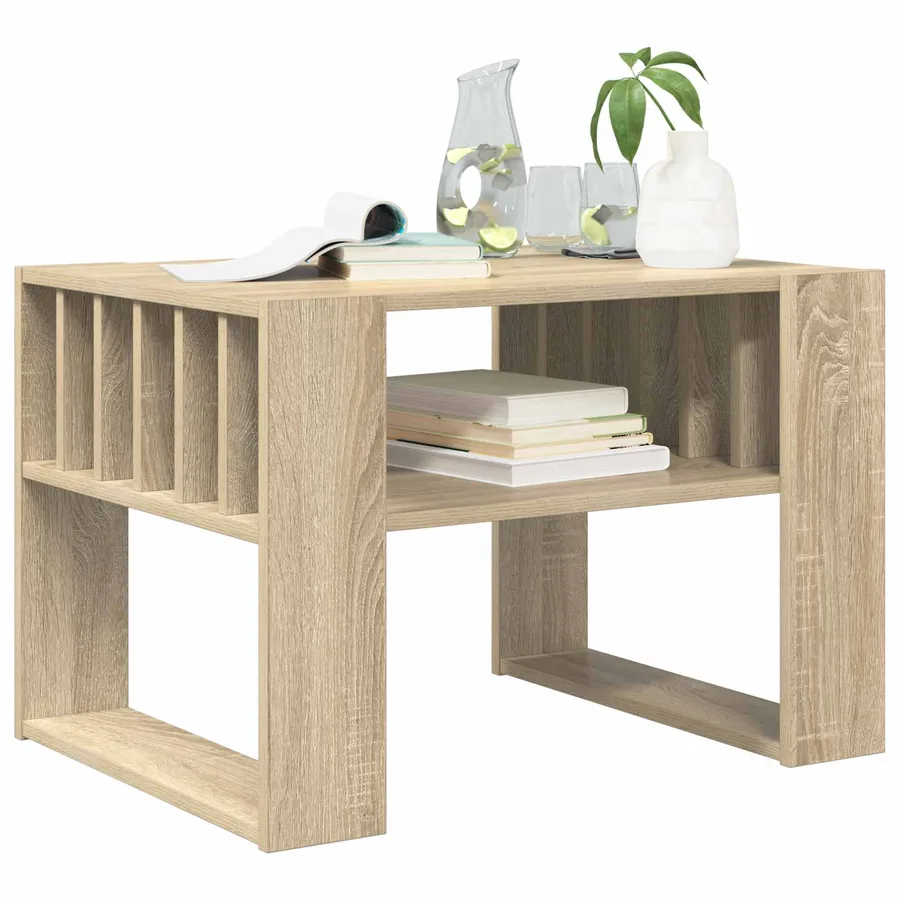 Table basse Chêne Sonoma 66 x 49,5 x 45 cm Bois d'ingénierie - 3