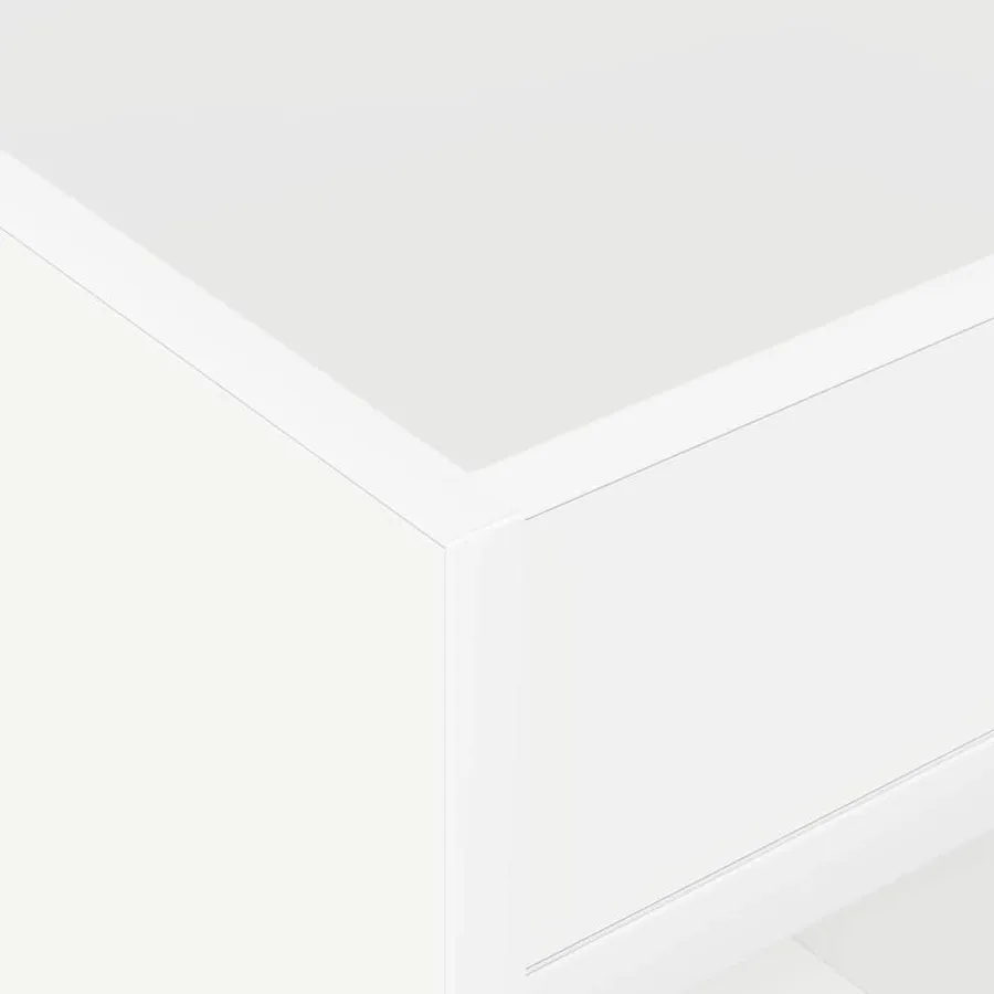 Table d'appoint 2 pcs Blanc 40 x 40 x 56 cm Bois d'ingénierie - 9