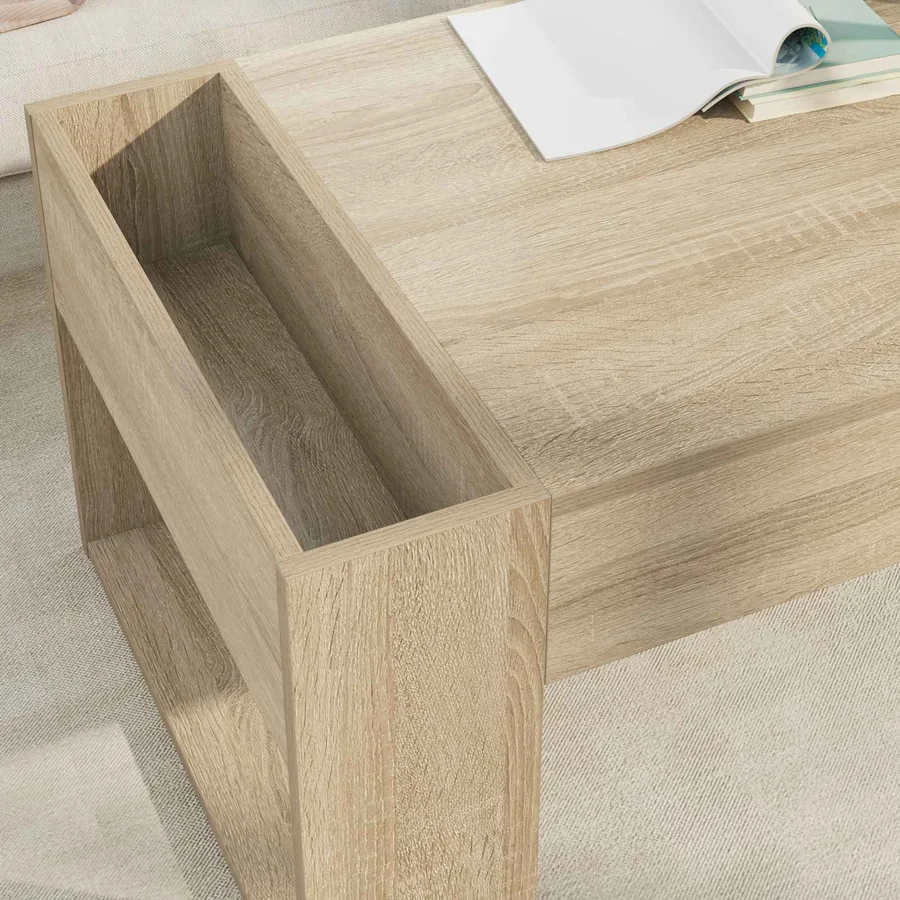 Table basse Chêne Sonoma 110 x 50 x 41 cm Bois d'ingénierie - 4