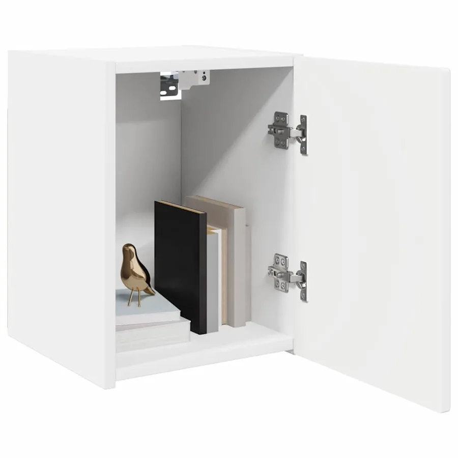 Meuble TV mural 2 pcs Blanc 30 x 31 x 40 cm Bois d'ingénierie - 3
