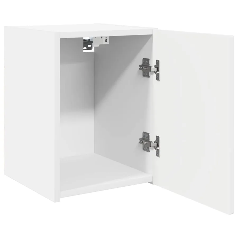 Meuble TV mural 2 pcs Blanc 30 x 31 x 40 cm Bois d'ingénierie - 6