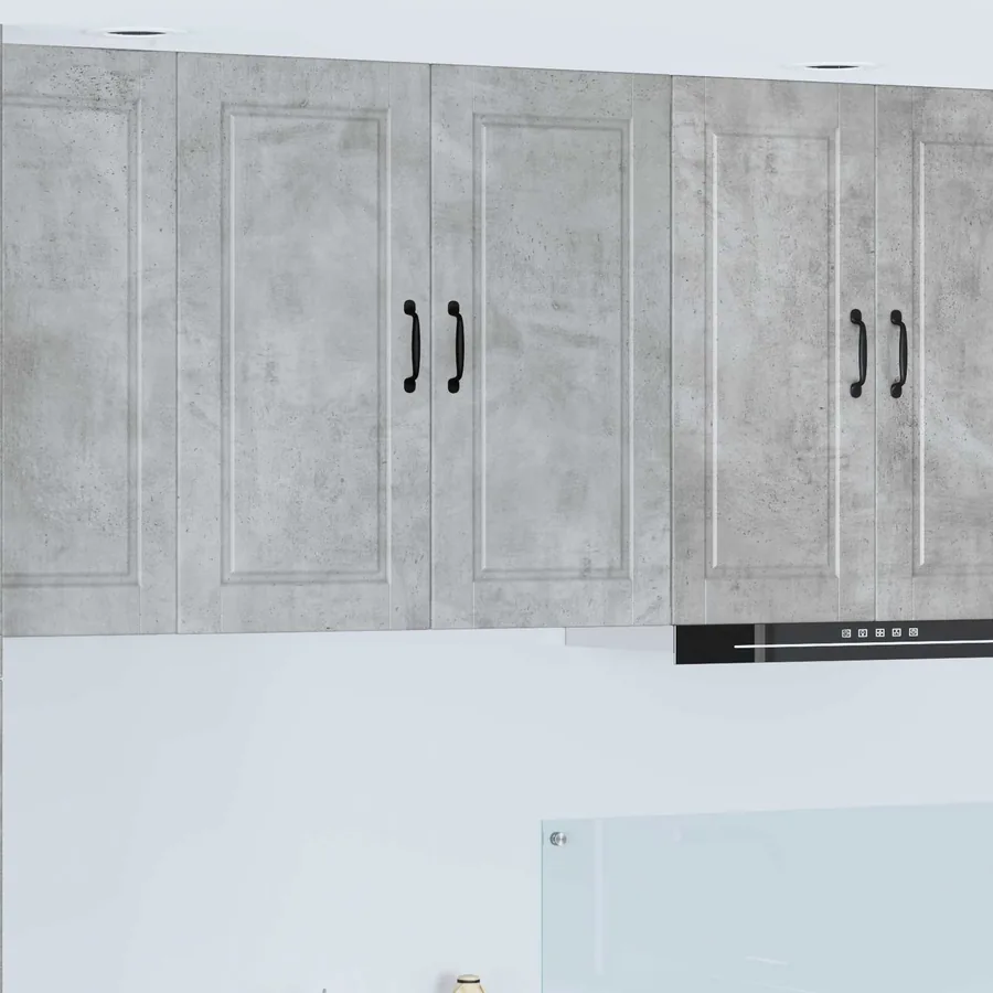 Meuble mural PORTO Gris béton 80 x 31 x 80 cm Bois d'ingénierie