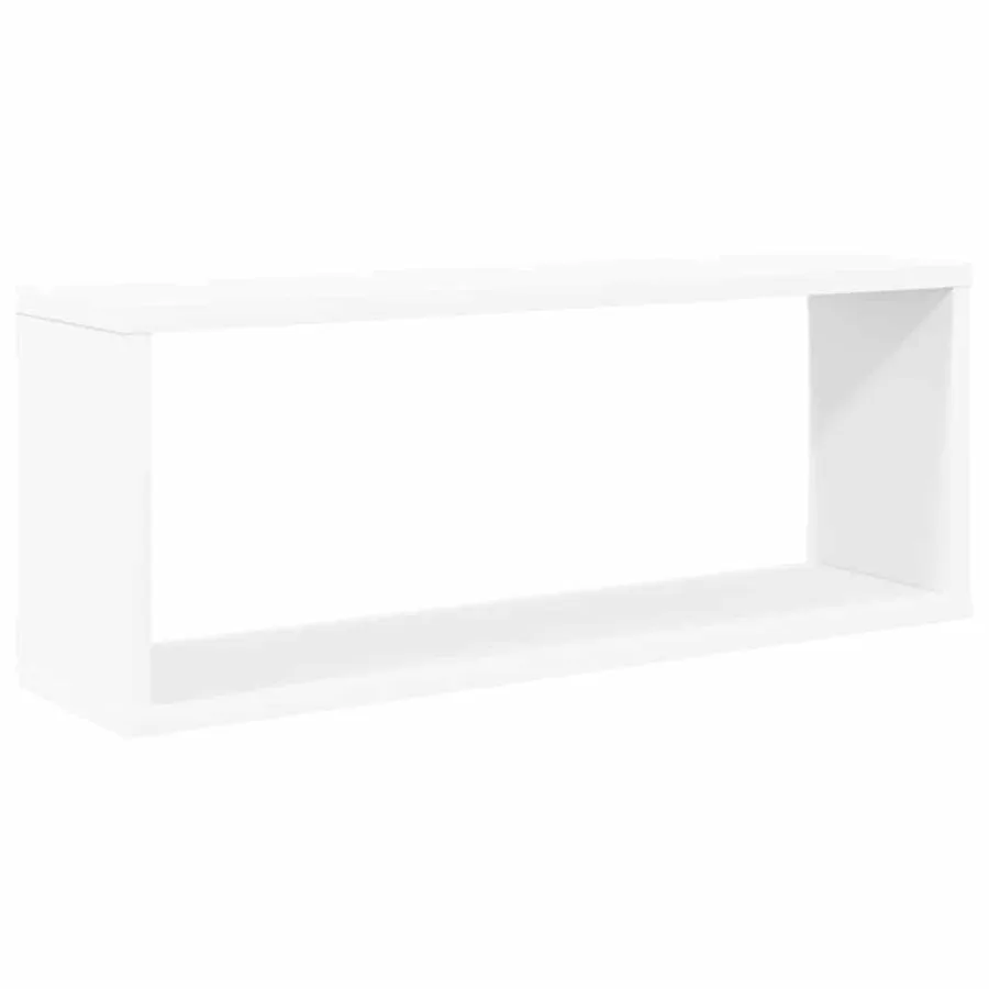 Étagères murales cube 6 pcs Blanc 60x15x23 cm Bois d’ingénierie - 4