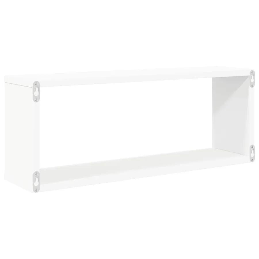 Étagères murales cube 6 pcs Blanc 60x15x23 cm Bois d’ingénierie - 7