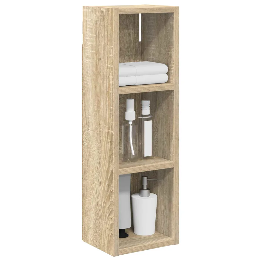 Armoire murale de salle de bain Chêne Sonoma 20 x 16 x 62,5 cm - 3