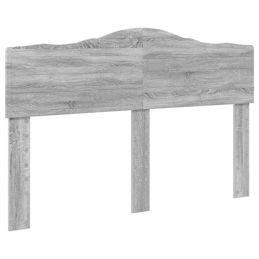 Cadre de lit Gris Sonoma 150 x 200 cm Bois de pin massif - 6