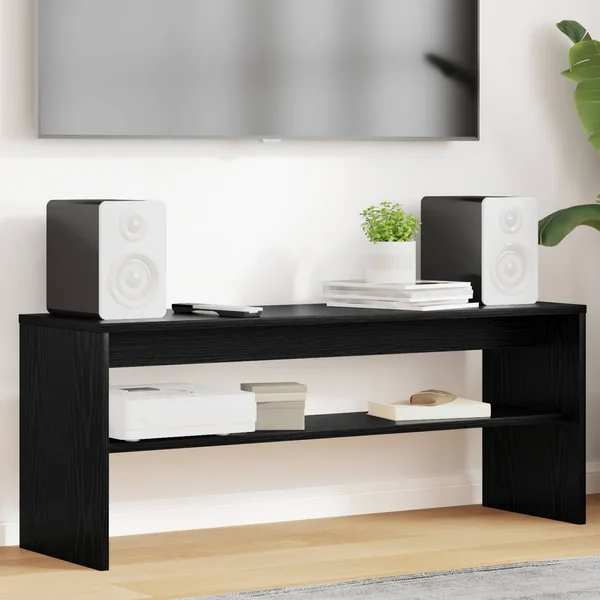 Meuble TV Chêne noir 100 x 30 x 40 cm Bois d'ingénierie