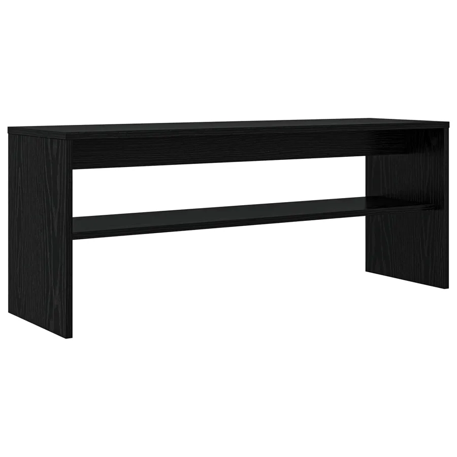 Meuble TV Chêne noir 100 x 30 x 40 cm Bois d'ingénierie - 2